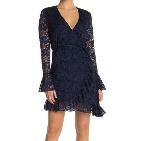 NEW HAH Hot As Hell Wrap Star Lace Dress Small